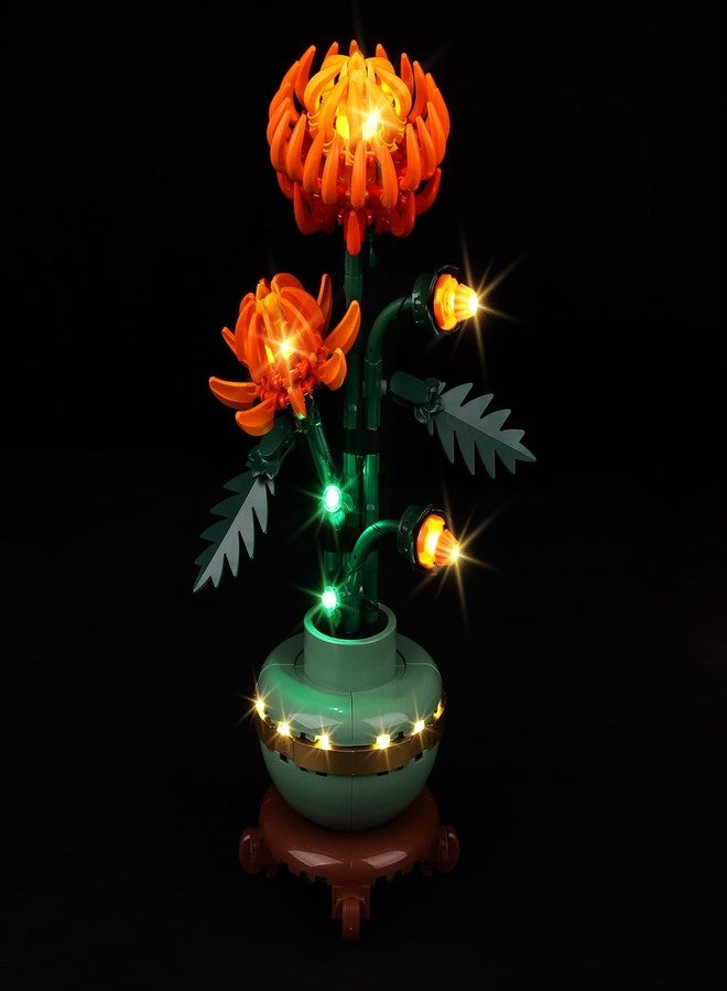Kyglaring طقم إضاءة LED من Kyglaring متوافق مع مكعبات بناء Lego Chrysanthemum 10368، ملحقات إضاءة مطورة لمجموعة نموذج 10368، مصابيح فقط (النموذج غير متضمن)، إصدار كلاسيكي - Image 1